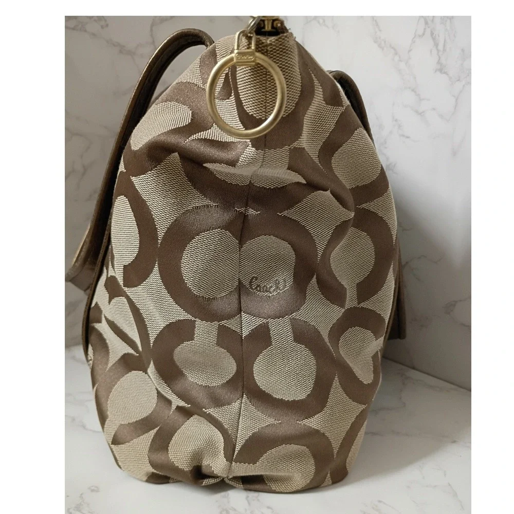 COACH Vintage Poppy Op Art Glam Tote